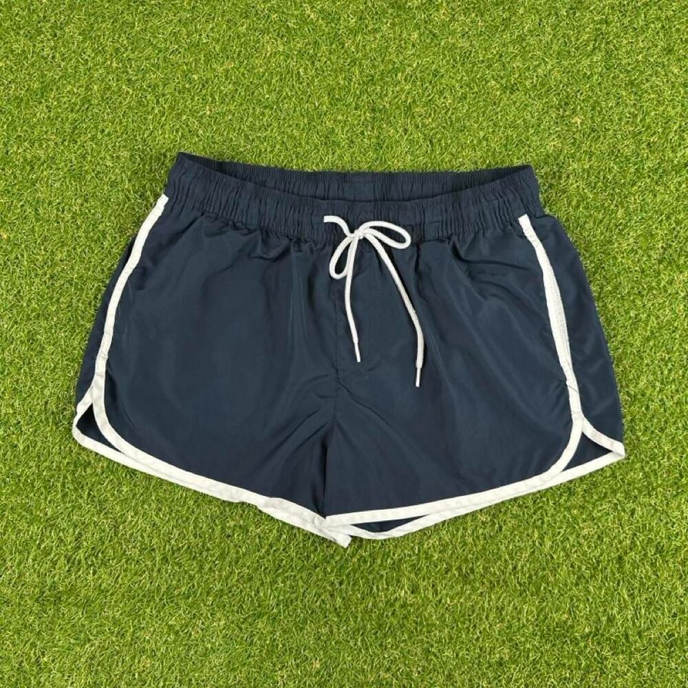 H-m Men's Navy and Blue Swim-briefs-shorts